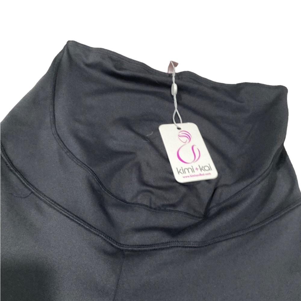 NWT Kimi + Kai maternity black leggings size small. 27” inseam. - Picture 3 of 6
